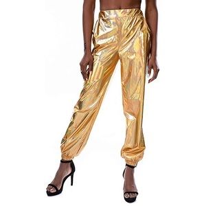Gold Metallic Joggers
